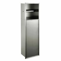 Niche Murale Porte-rouleau + Porte-balayette, 60x17 Cm, Inox Brossé, Châtelet -Produits De Salle De Bain Soldes 2024 niche murale porte rouleau porte balayette 60x17 cm inox brosse chatelet 5