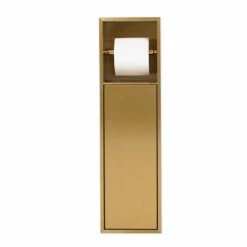 Niche Murale Porte-rouleau + Porte-balayette, 60x17 Cm, Doré Brossé, Châtelet 10 Niche Murale Porte-rouleau + Porte-balayette, 60x17 Cm, Doré Brossé, Châtelet -Produits De Salle De Bain Soldes 2024 niche murale porte rouleau porte balayette inox 60x17 cm dore brosse chatelet 2