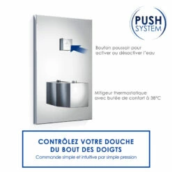 Pack Douche Thermostatique, 1 Sortie, Push Line 1 11 Pack Douche Thermostatique, 1 Sortie, Push Line 1 -Produits De Salle De Bain Soldes 2024 pack douche thermostatique 1 sortie push line 1 3