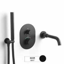 Pack Mitigeur Bain-douche à Encastrer, Noir Mat, Châtelet III -Produits De Salle De Bain Soldes 2024 pack mitigeur bain douche a encastrer noir mat chatelet iii 2