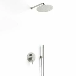 Pack Robinetterie Mitigeur Douche à Encastrer, Inox Brossé, 2 Sorties, Châtelet -Produits De Salle De Bain Soldes 2024 pack robinetterie mitigeur douche a encastrer inox brosse 2 sorties chatelet 1