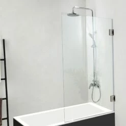 Pare Baignoire 80x140 Cm, Vigo 8 Pare Baignoire 80x140 Cm, Vigo -Produits De Salle De Bain Soldes 2024 pare baignoire 140x80 cm charnieres inox brosse vigo 2