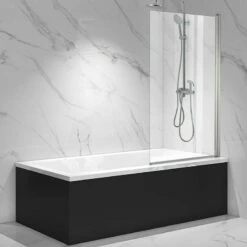 Pare Baignoire 70x140 Ou 80x140 Cm, Profilé Chromé, Palma -Produits De Salle De Bain Soldes 2024 pare baignoire 70x140 ou 80x140 cm profile chrome palma 2