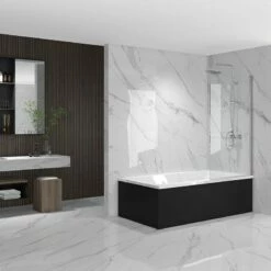 Pare Baignoire 70x140 Ou 80x140 Cm, Profilé Chromé, Palma -Produits De Salle De Bain Soldes 2024 pare baignoire 70x140 ou 80x140 cm profile chrome palma 3