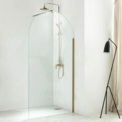 Paroi De Douche Arrondie 80 à 120 Cm, Fixe, Profilé Doré Brossé, Altea Round 9 Paroi De Douche Arrondie 80 à 120 Cm, Fixe, Profilé Doré Brossé, Altea Round -Produits De Salle De Bain Soldes 2024 paroi de douche arrondie fixe profile dore brosse 80 100 ou 120 cm altea round 2