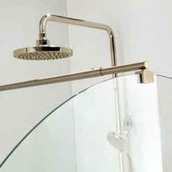 Paroi De Douche Arrondie 80 à 120 Cm, Fixe, Profilé Doré Brossé, Altea Round 11 Paroi De Douche Arrondie 80 à 120 Cm, Fixe, Profilé Doré Brossé, Altea Round -Produits De Salle De Bain Soldes 2024 paroi de douche arrondie fixe profile dore brosse 80 100 ou 120 cm altea round 4