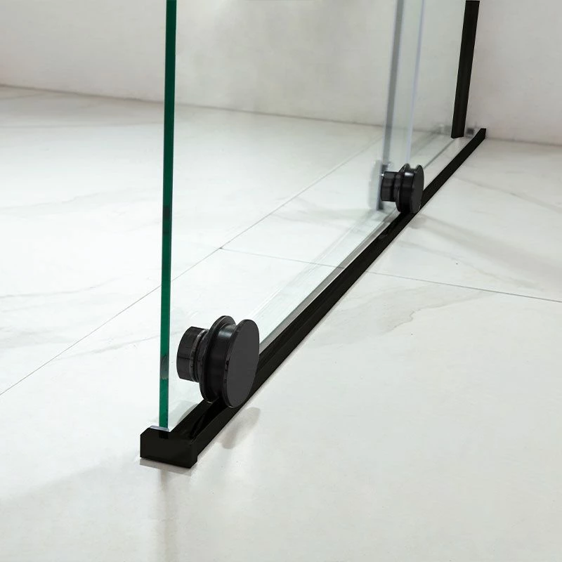 Paroi De Douche 120 Ou 140 Cm, Fixe + Porte Coulissante, Profilé Noir Mat, Arca 8 Paroi De Douche 120 Ou 140 Cm, Fixe + Porte Coulissante, Profilé Noir Mat, Arca – Image 6