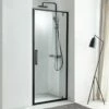 Paroi De Douche Pivotante 80 à 100 Cm, Noir Mat, Arena Black -Produits De Salle De Bain Soldes 2024 paroi de douche pivotante 8090 ou 100 cm noir mat arena black