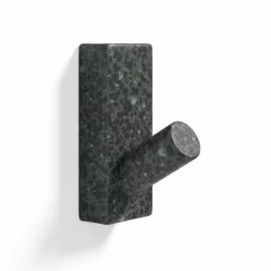 Patère Murale Clou, Finition Terrazzo Noir, T16