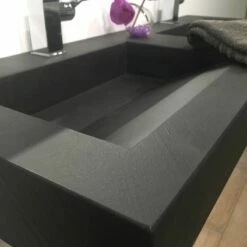 Pierre Pizarra, Plan Double Vasque Salle De Bain Suspendu 121x46 Cm -Produits De Salle De Bain Soldes 2024 plan double vasque salle de bain suspendu 121x46 cm pierre pizarra 4