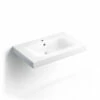 Lavabo Suspendu, Céramique, 80 X 47,5 Cm -Produits De Salle De Bain Soldes 2024 plan vasque suspendu ceramique 80 x 48 cm