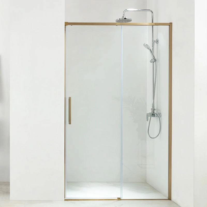 Porte De Douche Coulissante 100 à 140 Cm, Doré Brossé, Arena 2 4 Porte De Douche Coulissante 100 à 140 Cm, Doré Brossé, Arena 2 – Image 2