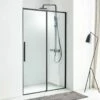 Porte De Douche Coulissante 100 à 140 Cm, Noir Mat, Arena Black 2 -Produits De Salle De Bain Soldes 2024 porte de douche coulissante 100 ou 120 cm noir mat arena black 2