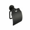 Porte-rouleau Avec Couvercle Noir Mat, Châtelet 2 Porte-rouleau Avec Couvercle Noir Mat, Châtelet -Produits De Salle De Bain Soldes 2024 porte rouleau avec couvercle noir mat chatelet