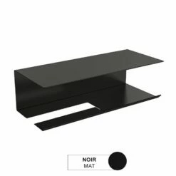 Distributeur De Papier Avec Tablette, Noir Mat, Châtelet