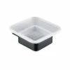 Porte-savon, Noir Mat, Qube 1 Porte-savon, Noir Mat, Qube -Produits De Salle De Bain Soldes 2024 porte savon noir mat qube