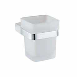 Porte-verre, Chromé, Qube