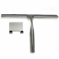 Raclette Essuie Vitre Châtelet Avec Support Mural, Chromé -Produits De Salle De Bain Soldes 2024 raclette essuie vitre chatelet avec support mural chrome 1