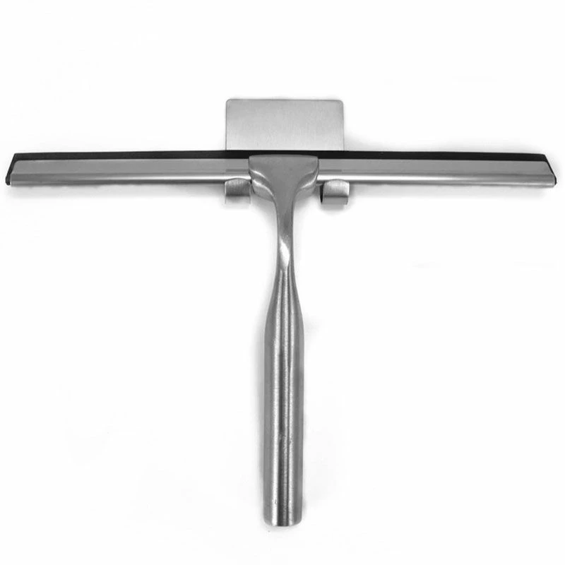 Raclette Essuie Vitre Châtelet Avec Support Mural, Inox Brossé 3 Raclette Essuie Vitre Châtelet Avec Support Mural, Inox Brossé