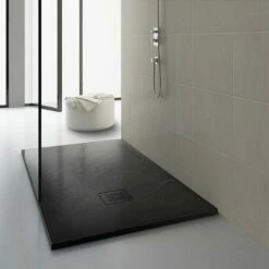 Receveur De Douche 100x120, 140, 160 Ou 200 Cm. Grille Noire, Composite Noir, Fjord 11 Receveur De Douche 100x120, 140, 160 Ou 200 Cm. Grille Noire, Composite Noir, Fjord -Produits De Salle De Bain Soldes 2024 receveur de douche 120 140 160 ou 200 cm largeur 100 cm grille noire composite noir fjord 4