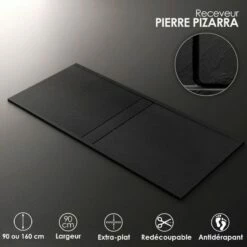 Receveur De Douche, Pierre Pizarra, 90x90 Ou 160x90 Cm, Apolo Central 17 Receveur De Douche, Pierre Pizarra, 90x90 Ou 160x90 Cm, Apolo Central -Produits De Salle De Bain Soldes 2024 receveur de douche pierre pizarra 90x90 a 90x200 cm apolo central 7