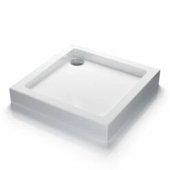 Receveur De Douche Surélevé Carré 80x80 Ou 90x90 Cm, Acrylique, Bora -Produits De Salle De Bain Soldes 2024 receveur de douche sureleve 80x80 a 90x90 cm acrylique bora 2