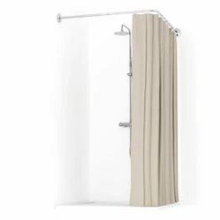 Rideau De Douche 150, 200 Ou 300 X 200 Cm, Lin Beige, Lino -Produits De Salle De Bain Soldes 2024 rideau de douche 150 200 ou 300 x 200 cm lin beige lino 2