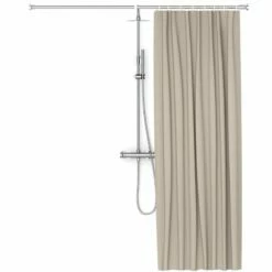 Rideau De Douche 150, 200 Ou 300 X 200 Cm, Lin Gris, Lino -Produits De Salle De Bain Soldes 2024 rideau de douche 150 200 ou 300 x 200 cm lin gris lino 1