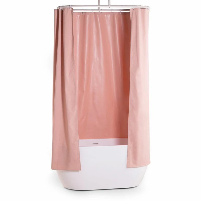 Rideau De Douche 150, 200 Ou 300 X 200 Cm, Lin Rose Poudré, Lino 3 Rideau De Douche 150, 200 Ou 300 X 200 Cm, Lin Rose Poudré, Lino