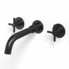 Robinet Mélangeur Lavabo Mural Encastré Noir Brossé, Cross II -Produits De Salle De Bain Soldes 2024 robinet melangeur lavabo mural encastre noir brosse cross ii
