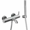 Robinet Mitigeur De Baignoire Mural Inox Brossé, Châtelet -Produits De Salle De Bain Soldes 2024 robinet mitigeur de baignoire mural inox brosse chatelet
