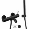 Robinet Mitigeur De Baignoire Mural Noir Brossé, Châtelet -Produits De Salle De Bain Soldes 2024 robinet mitigeur de baignoire mural noir brosse chatelet