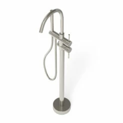 Robinet Mitigeur De Baignoire Sur Pied, Inox Brossé, Châtelet -Produits De Salle De Bain Soldes 2024 robinet mitigeur de baignoire sur pied inox brosse chatelet 1