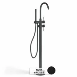 Robinet Mitigeur De Baignoire Sur Pied, Noir Brossé, Châtelet -Produits De Salle De Bain Soldes 2024 robinet mitigeur de baignoire sur pied noir brosse chatelet 2