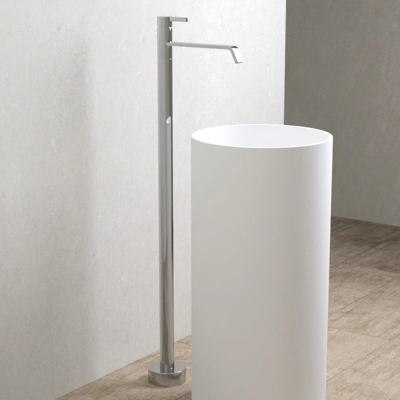 Robinet Mitigeur Lavabo Sur Pied, Chromé, Seth 4 Robinet Mitigeur Lavabo Sur Pied, Chromé, Seth – Image 2