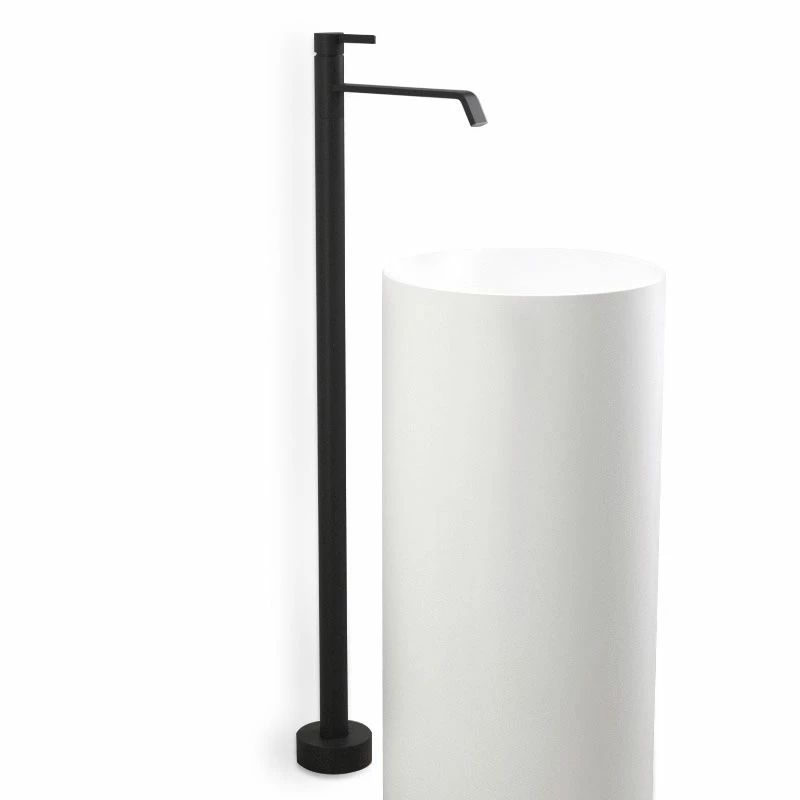 Robinet Mitigeur Lavabo Sur Pied, Noir Mat, Seth 3 Robinet Mitigeur Lavabo Sur Pied, Noir Mat, Seth