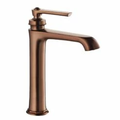 Robinet Mitigeur Lavabo Surélevé Traité Cuivre, Avec Bonde, Liberty