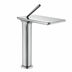 Robinet Mitigeur Lavabo Surélevé, Chrome, Cascade