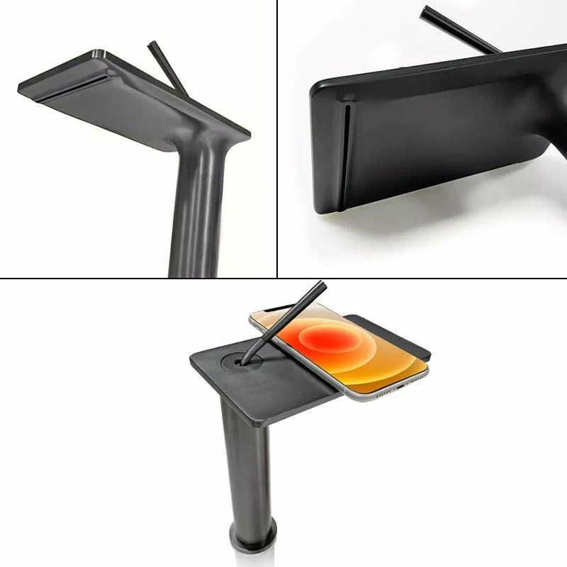 Robinet Mitigeur Lavabo Surélevé, Doré Brossé, Cascade 6 Robinet Mitigeur Lavabo Surélevé, Doré Brossé, Cascade – Image 4