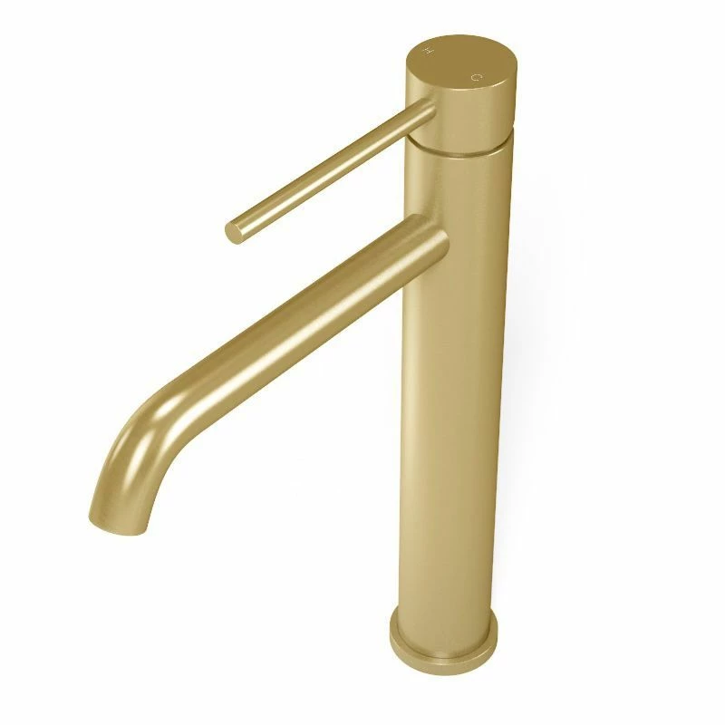 Robinet Mitigeur Lavabo Surélevé Doré Brossé, Châtelet 4 Robinet Mitigeur Lavabo Surélevé Doré Brossé, Châtelet – Image 2