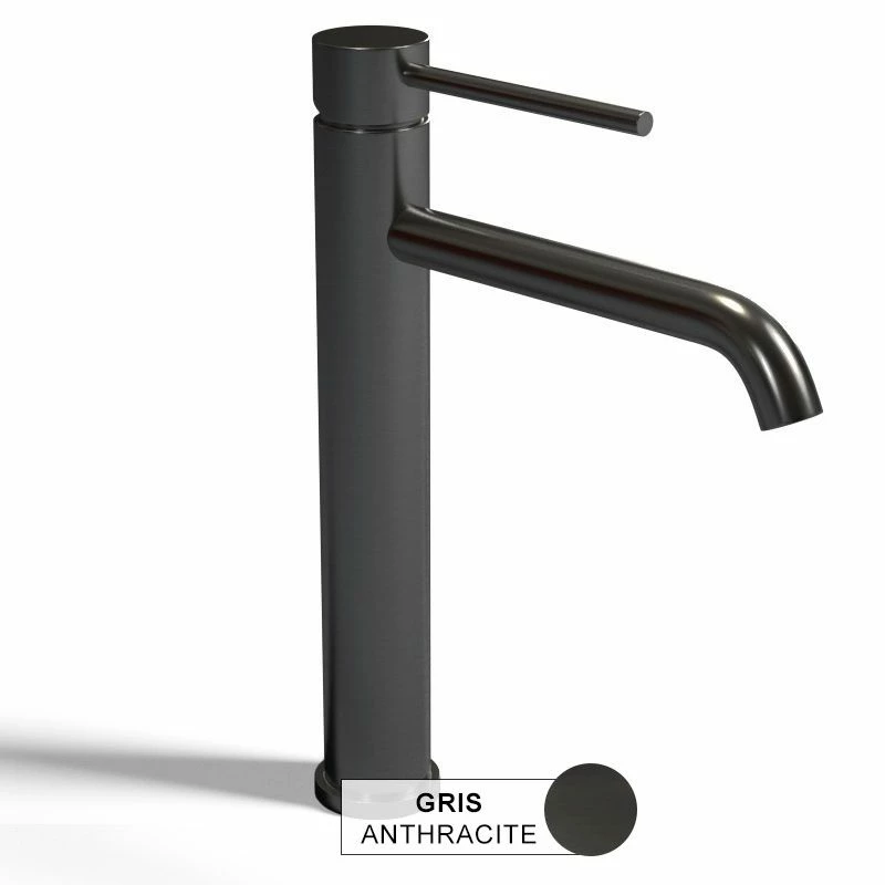 Robinet Mitigeur Lavabo Surélevé Gris Anthracite, Châtelet III 5 Robinet Mitigeur Lavabo Surélevé Gris Anthracite, Châtelet III – Image 3