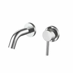 Robinet Mitigeur Lave-mains Encastré En Inox Chromé, Châtelet III