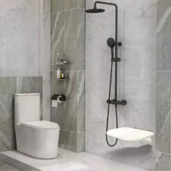 Siège De Douche Repliable, Blanc -Produits De Salle De Bain Soldes 2024 siege de douche repliable blanc 4