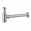 Siphon En Inox, Finition Chromé Brossé -Produits De Salle De Bain Soldes 2024 siphon en inox finition chrome brosse