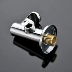 Support Douchette Rond Avec Prise D'eau, Chromé -Produits De Salle De Bain Soldes 2024 support douchette rond avec prise d eau chrome 3