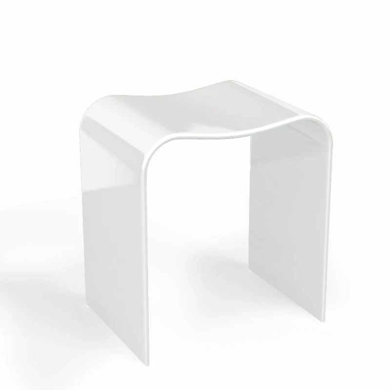 Tabouret En Acrylique Blanc 3 Tabouret En Acrylique Blanc
