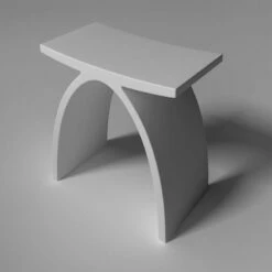 Tabouret, Matière Composite, Minéral -Produits De Salle De Bain Soldes 2024 tabouret matiere composite mineral 6