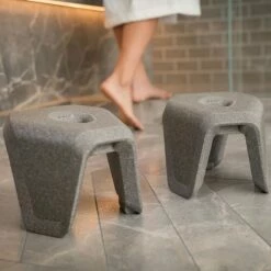 Tabourets De Toilette Emboîtables, Gris, Stuul -Produits De Salle De Bain Soldes 2024 tabourets de toilette emboitables gris stuul 4