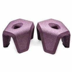 Tabourets De Toilette Emboîtables, Violet, Stuul