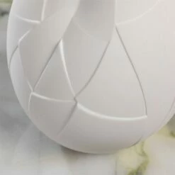 Vase En Céramique, Blanc -Produits De Salle De Bain Soldes 2024 vase en ceramique blanc 5